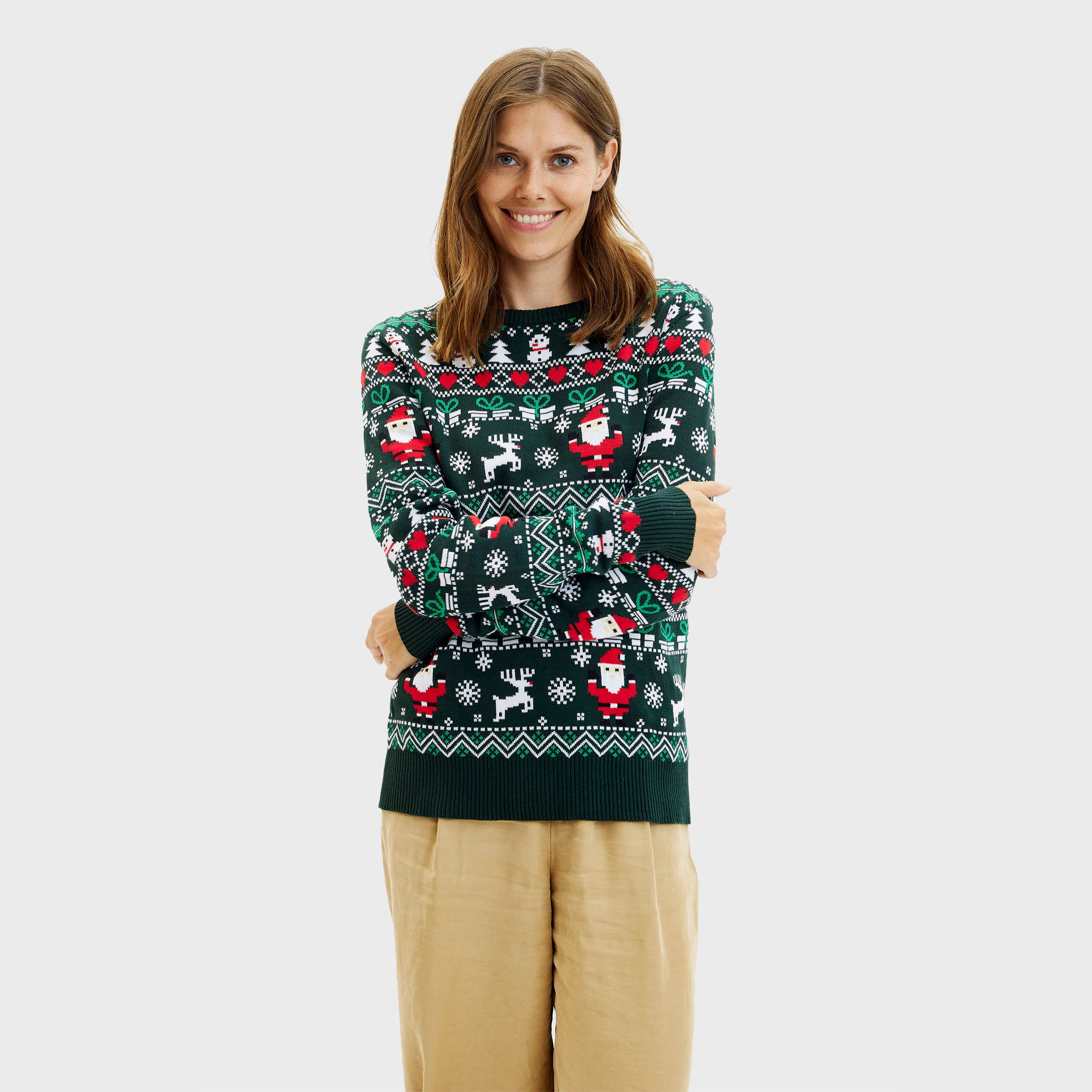 Il Maglione Natalizio Bello - Donna.